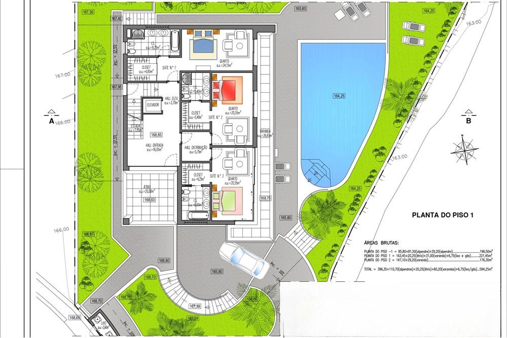 Land for the construction of a detached single-family house in Garajau (approved project)