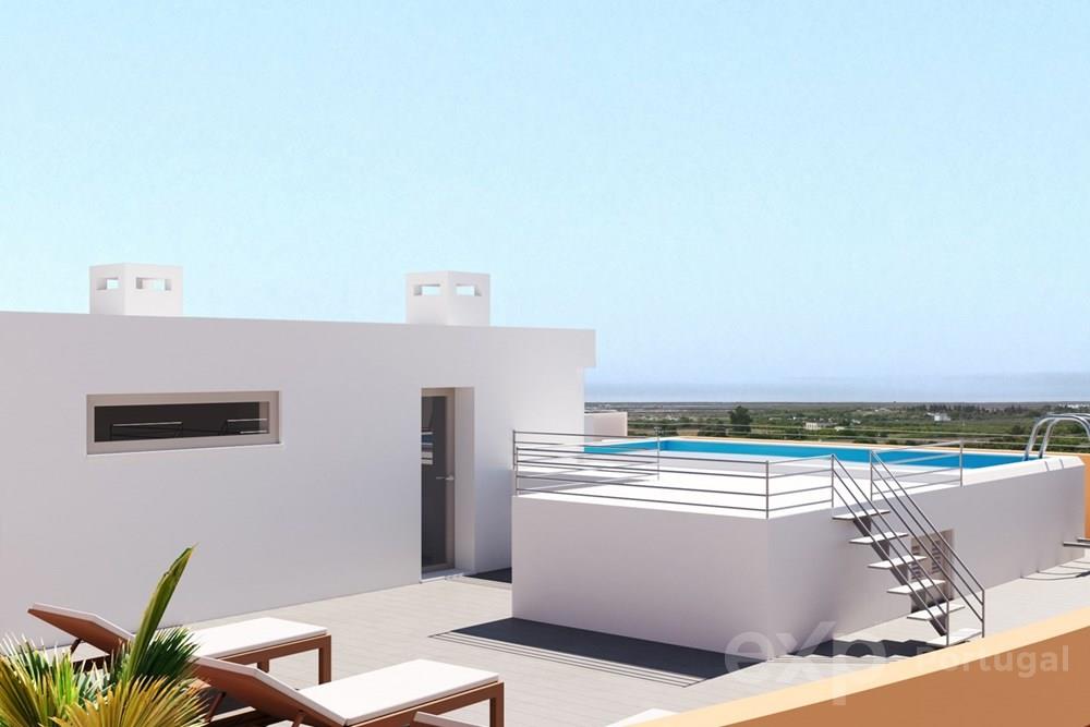 3-bedr. flat, with garage, on the 2nd floor of new development in Tavira