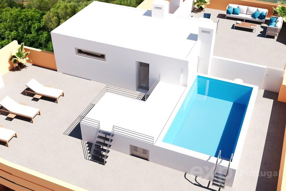 3-bedr. flat, with garage, on the 2nd floor of new development in Tavira