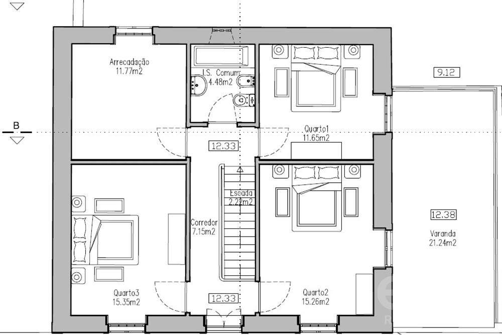 Apartamento T3 no centro do Funchal