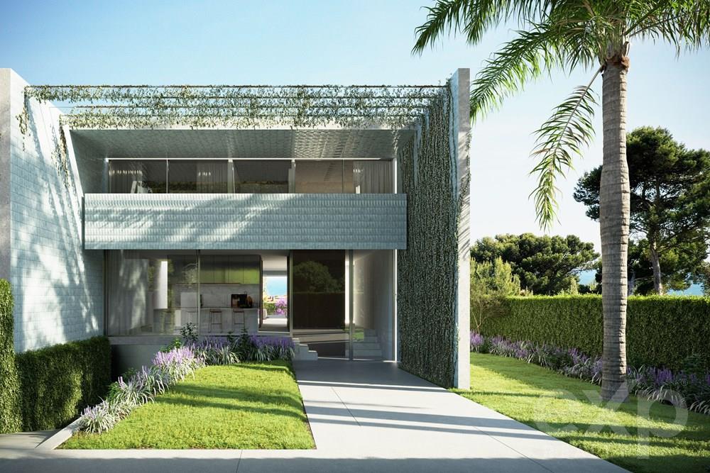 New domotic and sustainable villas in Estoril with sea views, sorrounding by green, near the beach