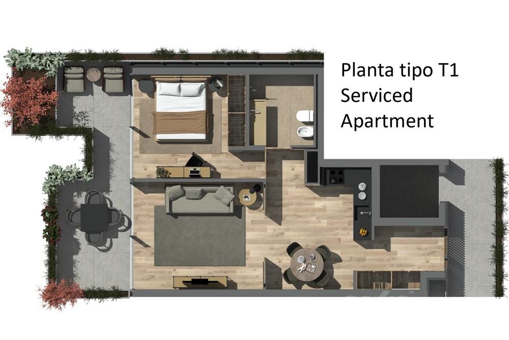 Apartamento T1 4º Piso Oporto Metropolitano - Serviced Apartments